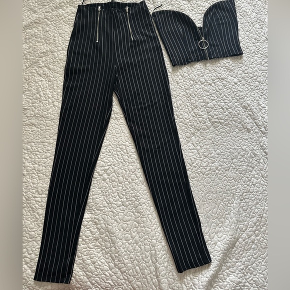 2 PIECE PINSTRIPE PANTS SET! - Picture 3 of 9